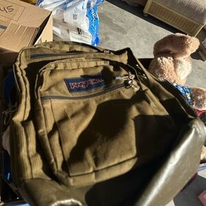 JanSport Olive Green Backpack for Men